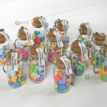 Bomboniere bottigliette vetro nascita - battesimo - comunione - cresima - matrimonio, cuori, arcobaleno, personalizzate in fimo