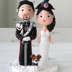 cake topper matrimonio, uniforme carabinieri, personalizzato in fimo