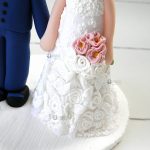 Cake topper sposi matrimonio, personalizzato in fimo