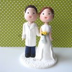 cake topper matrimonio chimica - sposi chimici - personalizzato in fimo