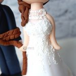 cake topper matrimonio - sposo legato - personalizzato in fimo