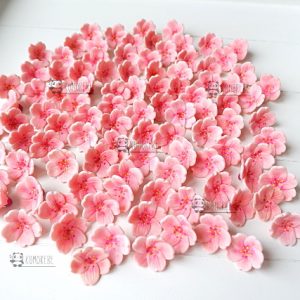 Bomboniere sakura fiori di ciliegio matrimonio - battesimo - comunione - cresima, personalizzate in fimo