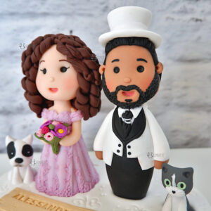 cake topper nuziale originale elegante personalizzato in fimo fatto a mano artigianale - idee matrimonio famiglia, nozze - sposi sposo sposa - matrimonio tema bridgerton netflix - statuine torta