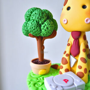 cake topper anniversario originale simpatico ironico personalizzato in fimo - fatto a mano artigianale - idee matrimonio famiglia, nozze - sposi sposo sposa - personalizzato gufo giraffa playstation pianta limone - statuine torta