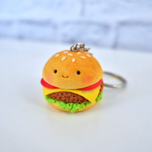 Hamburger Panino Fimo Portachiavi