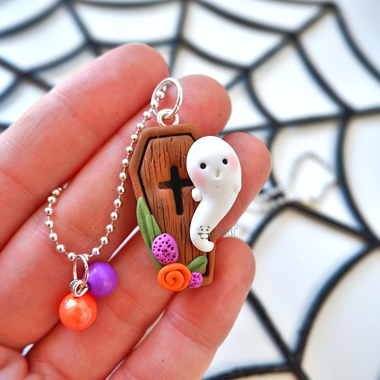 Collana Bara Fantasmino Fimo