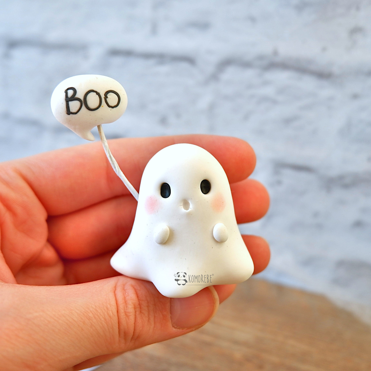 Portafoto Fantasma Kawaii Fimo