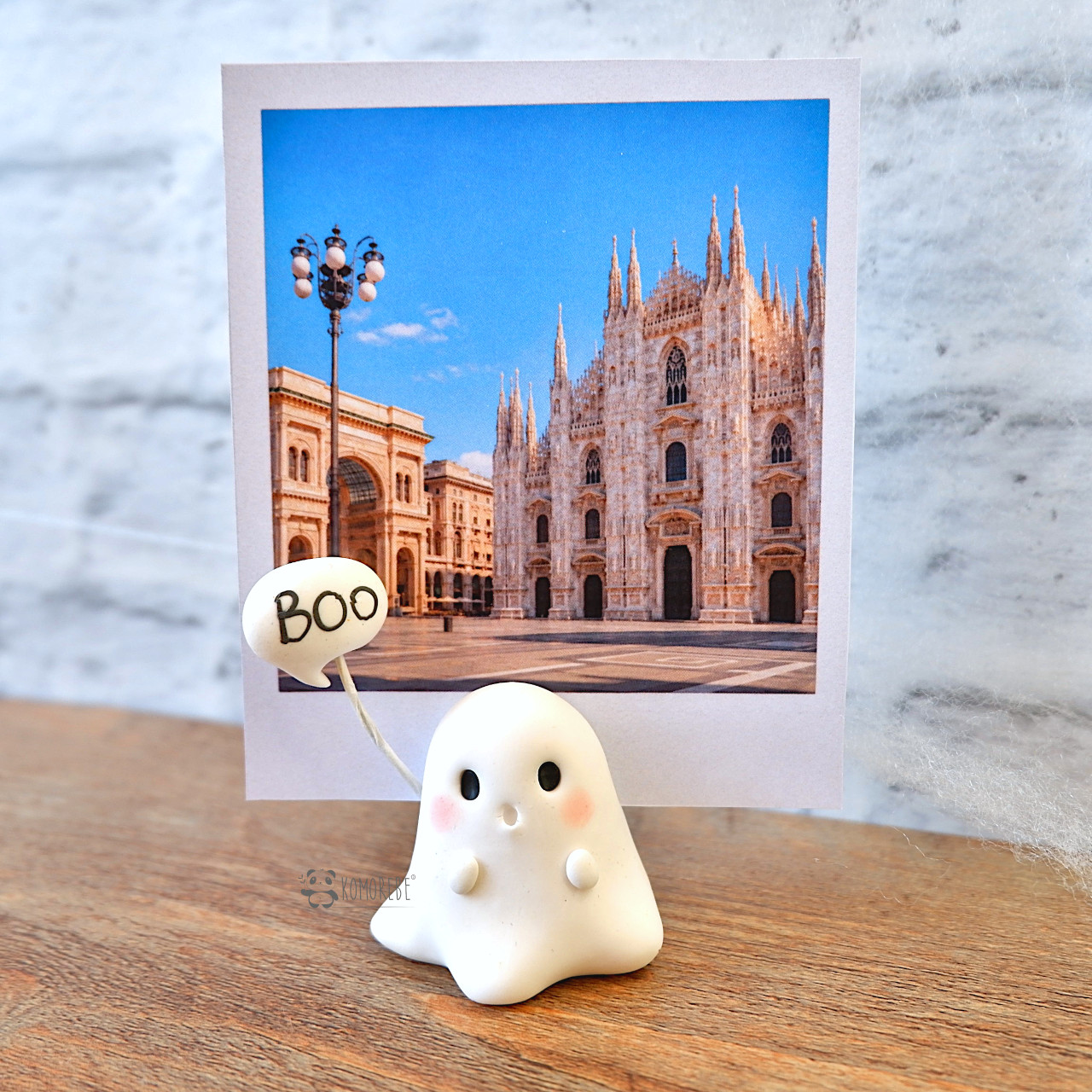 Portafoto Fantasma Kawaii Fimo