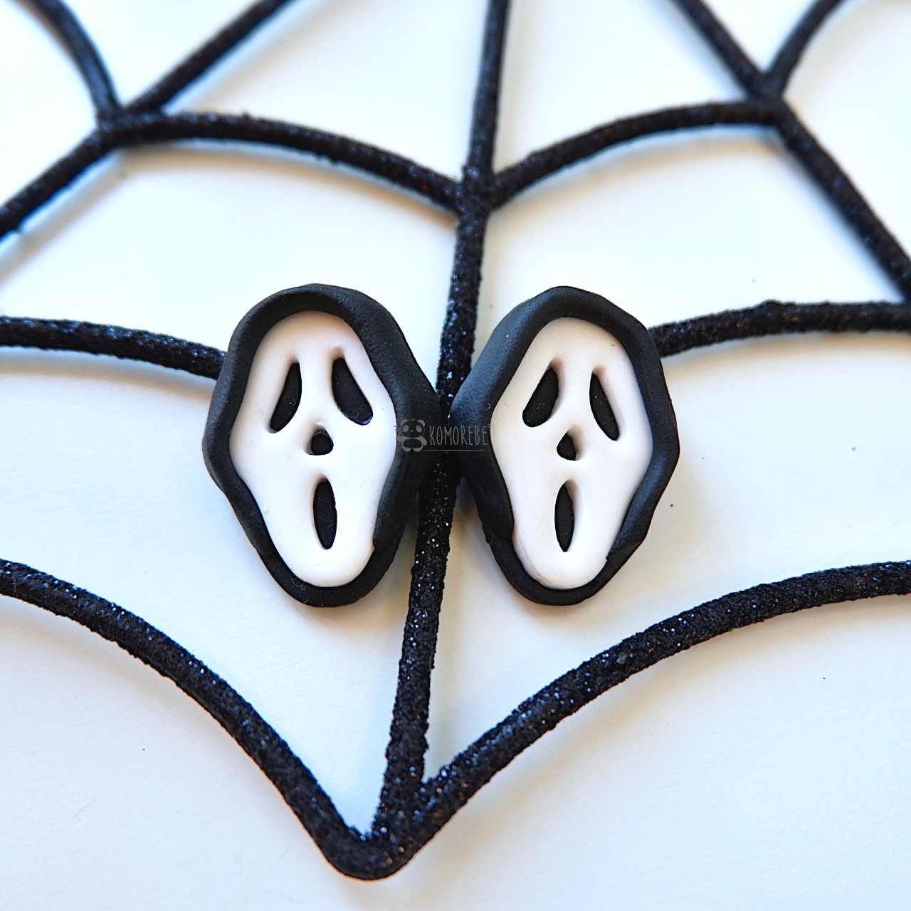 Scream Ghostface Fimo Orecchini
