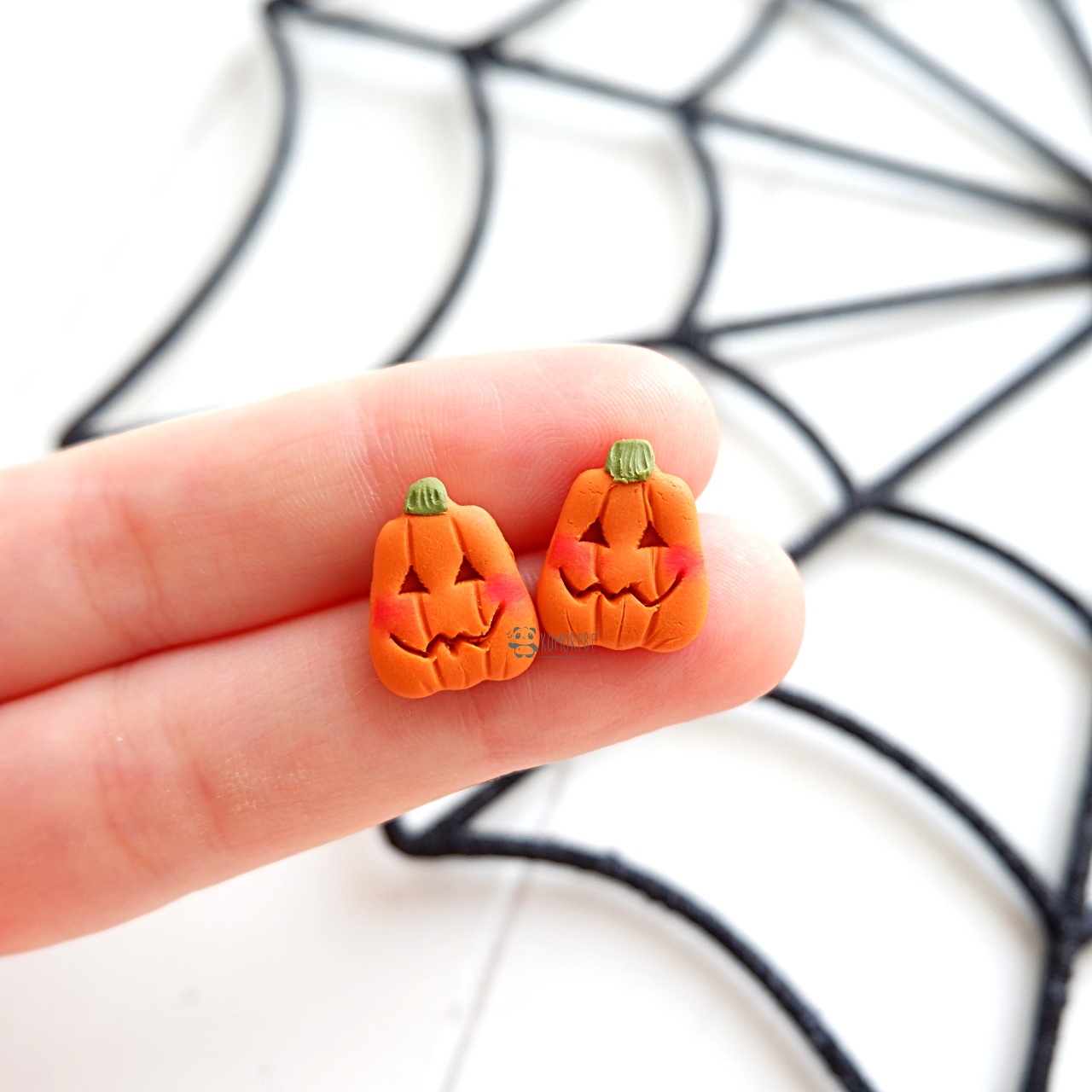 Zucche Orecchini Halloween Fimo